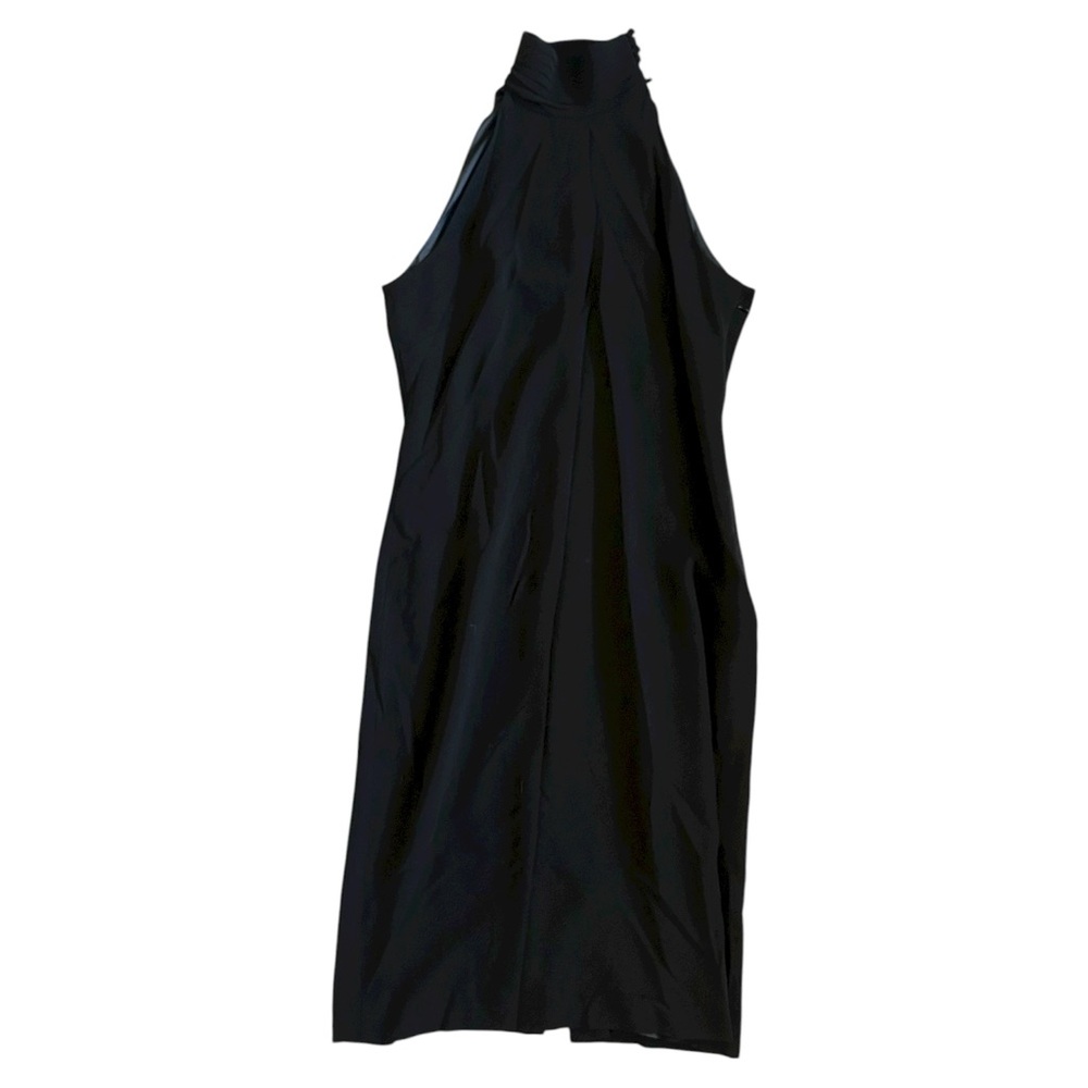 Lauren Ralph Lauren Black Sleeveless High Neck Cocktail Dress